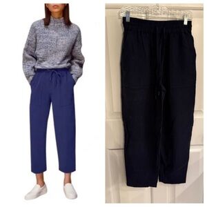 Whistles Madison Pocket Detail Pants Navy 31961